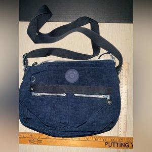 Kipling Blue Crossbody Nylon Purse Bag